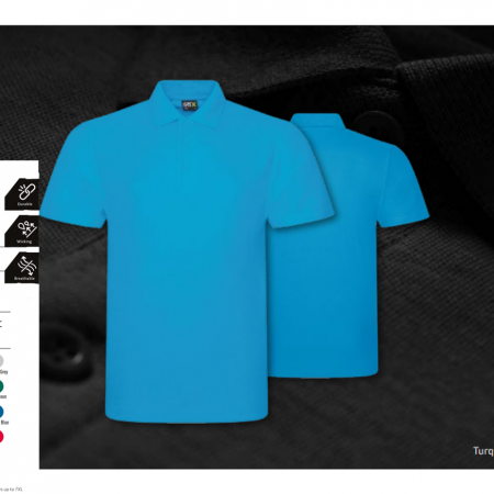 Mens Pro Polo Shirt RTX 101 - personalised embroidered