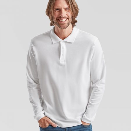 Fruit of the Loom  ~  Premium long sleeve polo